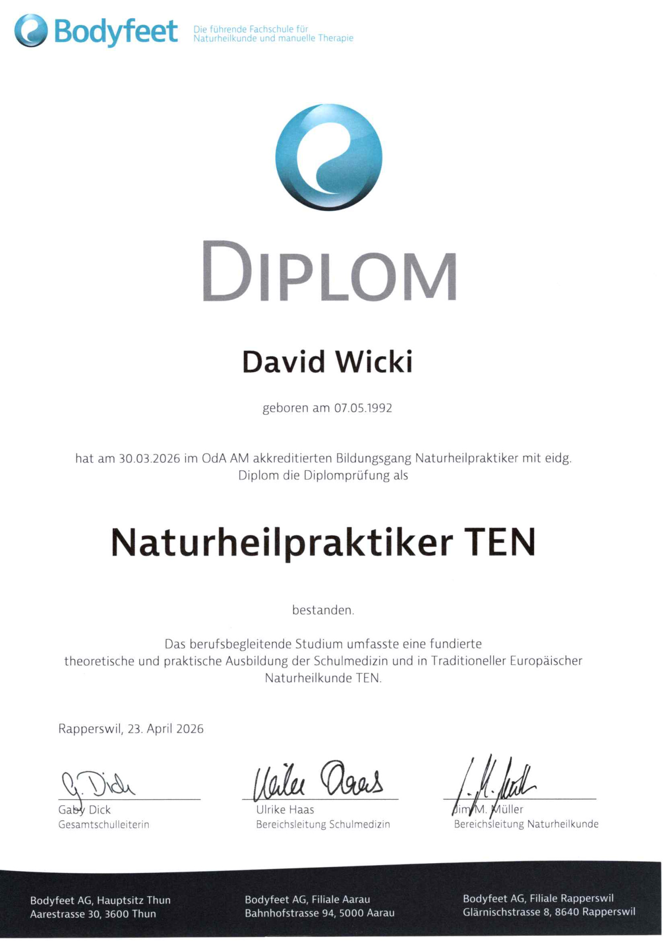 Diplom Naturheilpraktiker